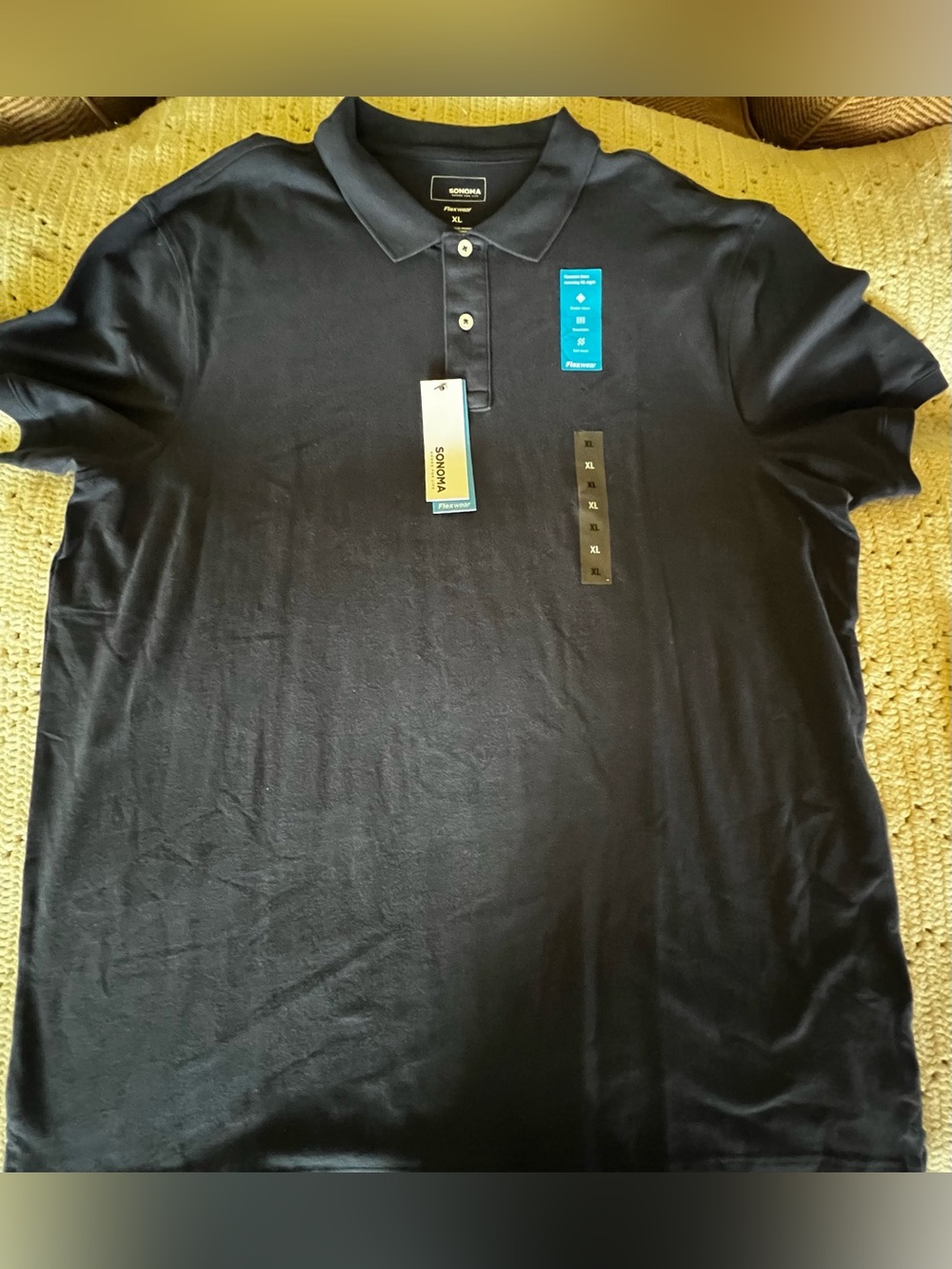 Sonoma Men's Navy Blue Polo Shirt